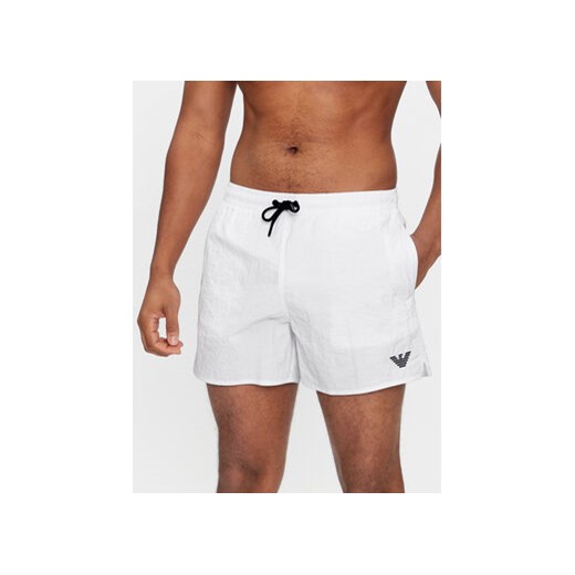 Emporio Armani Underwear Szorty kąpielowe 211756 4R422 00010 Biały Regular Fit ze sklepu MODIVO w kategorii Kąpielówki - zdjęcie 170211143