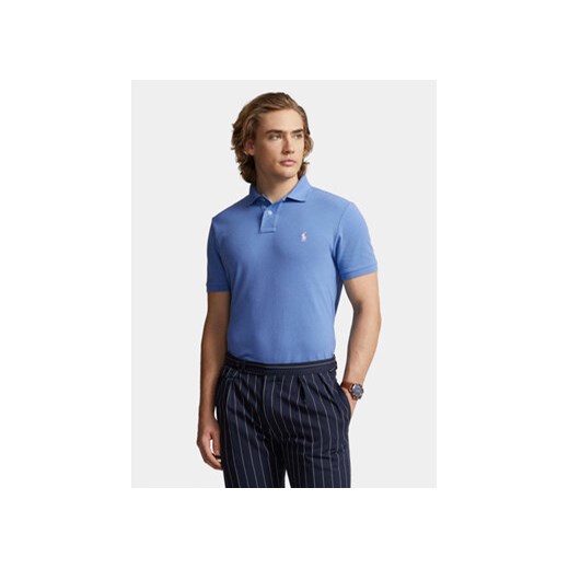 Polo Ralph Lauren Polo 710536856403 Niebieski Slim Fit ze sklepu MODIVO w kategorii T-shirty męskie - zdjęcie 170211633
