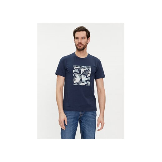 Emporio Armani Underwear T-Shirt 211818 4R468 68036 Granatowy Regular Fit ze sklepu MODIVO w kategorii T-shirty męskie - zdjęcie 170211660