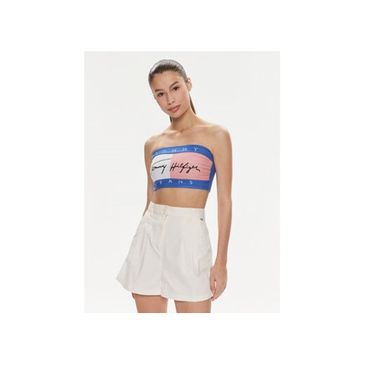 Tommy Jeans Top Flag UW0UW05151 Niebieski Slim Fit Tommy Jeans S MODIVO