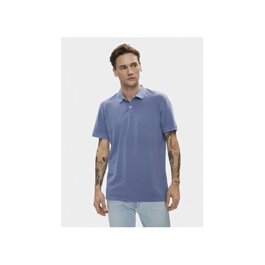 Lee Polo 112349954 Niebieski Regular Fit ze sklepu MODIVO w kategorii T-shirty męskie - zdjęcie 170211813