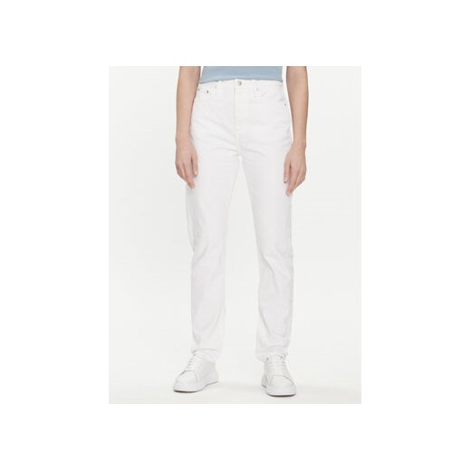 Calvin Klein Jeans Jeansy Authentic J20J222741 Biały Slim Fit ze sklepu MODIVO w kategorii Jeansy damskie - zdjęcie 170212104