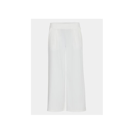 ICHI Kuloty 20116301 Biały Relaxed Fit ze sklepu MODIVO w kategorii Spodnie damskie - zdjęcie 170212121