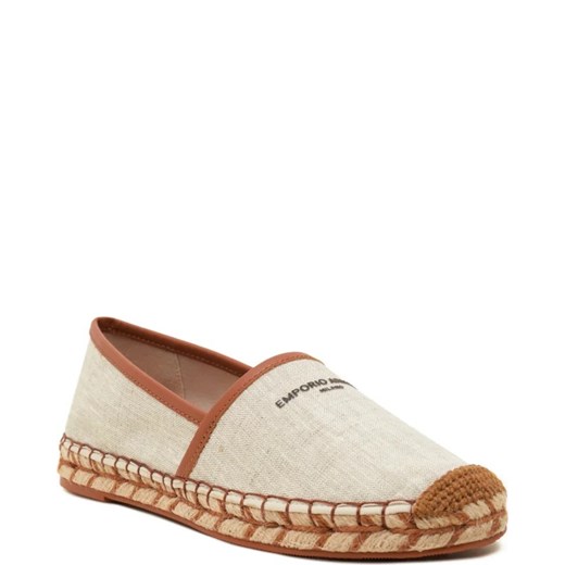 Espadryle damskie Emporio Armani płaskie letnie