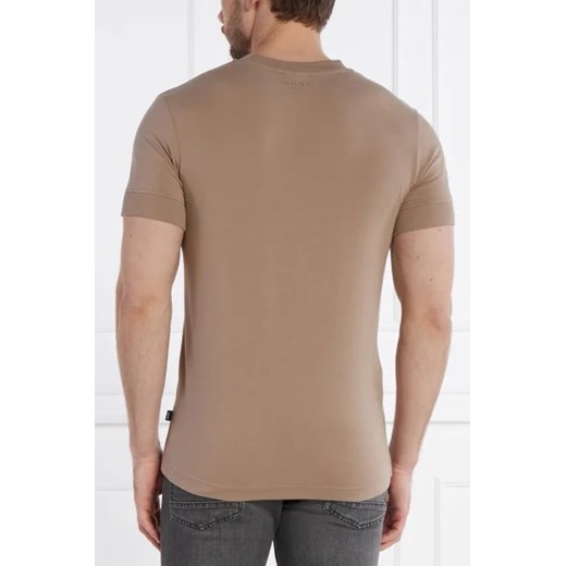T-shirt męski brązowy Joop! z krótkimi rękawami 