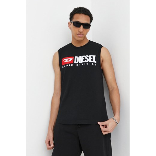 Diesel t-shirt bawełniany męski kolor czarny Diesel XL ANSWEAR.com