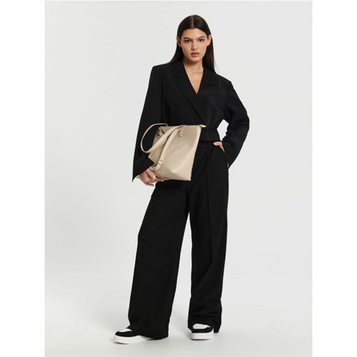 Sinsay - Spodnie z kantem - czarny ze sklepu Sinsay w kategorii Spodnie damskie - zdjęcie 170217372