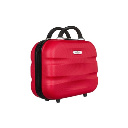 Pojemny kuferek podróżny z mocowaniem do walizki — Peterson czerwony unisex Peterson one size 5.10.15