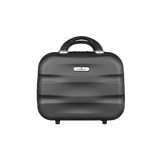 Pojemny kuferek podróżny z mocowaniem do walizki — Peterson szary unisex Peterson one size 5.10.15