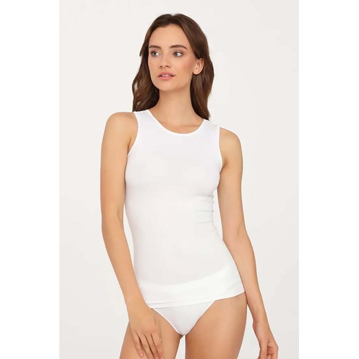 Bezszwowa koszulka damska na ramiączkach biała Gatta ze sklepu 5.10.15 w kategorii Podkoszulki i halki - zdjęcie 170218060