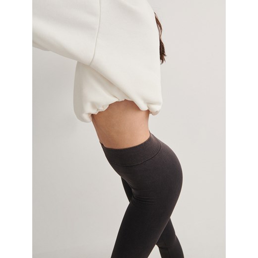 Reserved - Bezszwowe legginsy - czarny Reserved XS/S Reserved