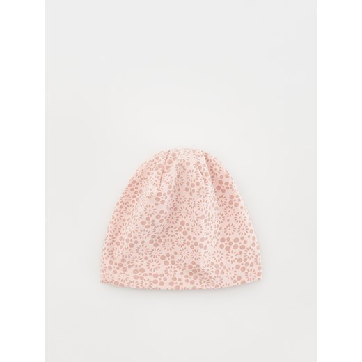 Reserved - Bawełniana czapka ze wzorem - różowy ze sklepu Reserved w kategorii Czapki dziecięce - zdjęcie 170219591