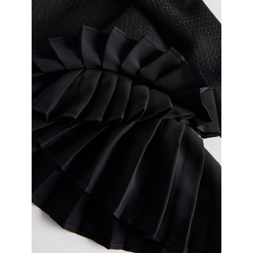 Reserved - Spódnica z asymetryczną falbaną - czarny Reserved M Reserved