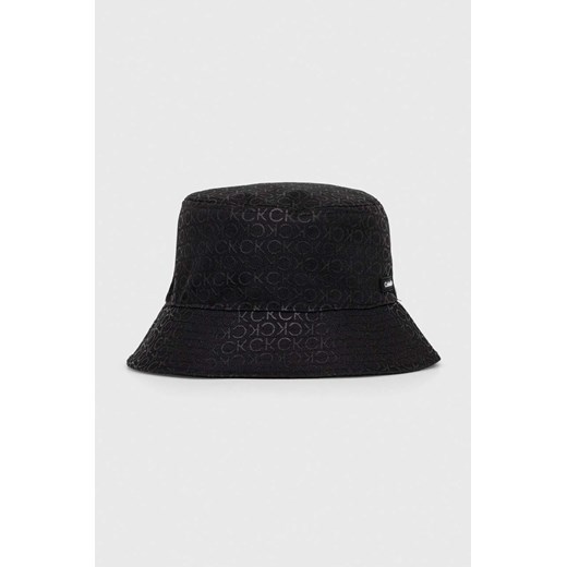 Calvin Klein kapelusz kolor czarny ze sklepu ANSWEAR.com w kategorii Kapelusze męskie - zdjęcie 170222593