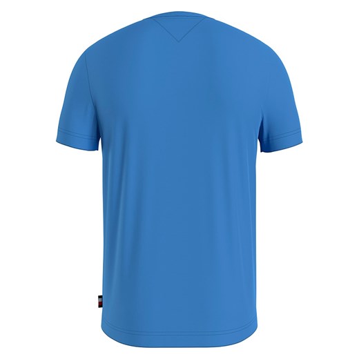 T-shirt męski niebieski Tommy Hilfiger z napisem 