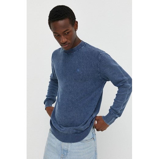 G-Star Raw sweter bawełniany kolor niebieski lekki ze sklepu ANSWEAR.com w kategorii Swetry męskie - zdjęcie 170226081