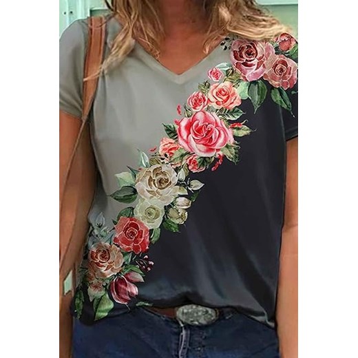 T-shirt GOLIANA ze sklepu Ivet Shop w kategorii Bluzki damskie - zdjęcie 170227251