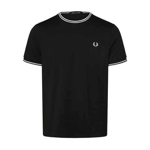 Fred Perry T-shirt męski Mężczyźni Bawełna jodłowy jednolity ze sklepu vangraaf w kategorii T-shirty męskie - zdjęcie 170230372