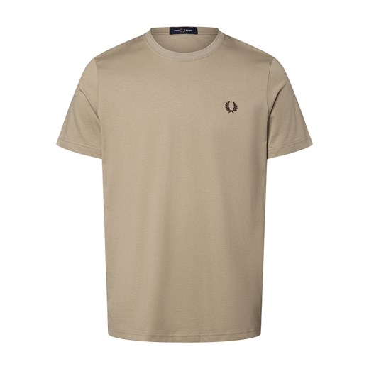 Fred Perry T-shirt męski Mężczyźni Bawełna melanżowy jednolity ze sklepu vangraaf w kategorii T-shirty męskie - zdjęcie 170230382
