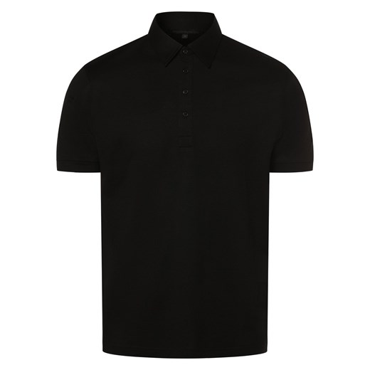 Drykorn Męska koszulka polo - Garry Mężczyźni Bawełna czarny jednolity ze sklepu vangraaf w kategorii T-shirty męskie - zdjęcie 170230422