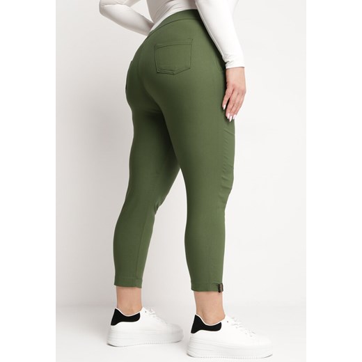 Spodnie damskie zielone Born2be 
