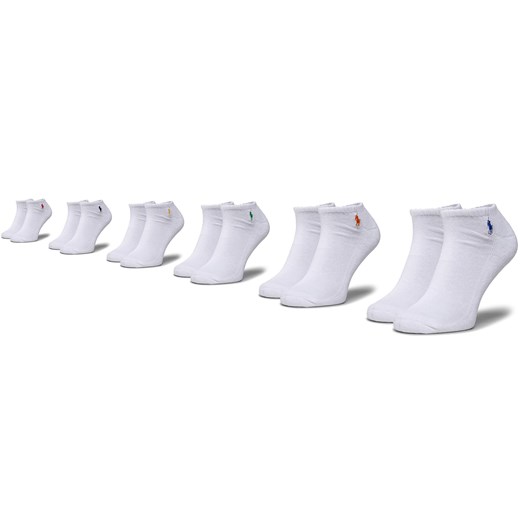 Zestaw 6 par niskich skarpet unisex Polo Ralph Lauren 449799739002 r.OS White Polo Ralph Lauren one size eobuwie.pl