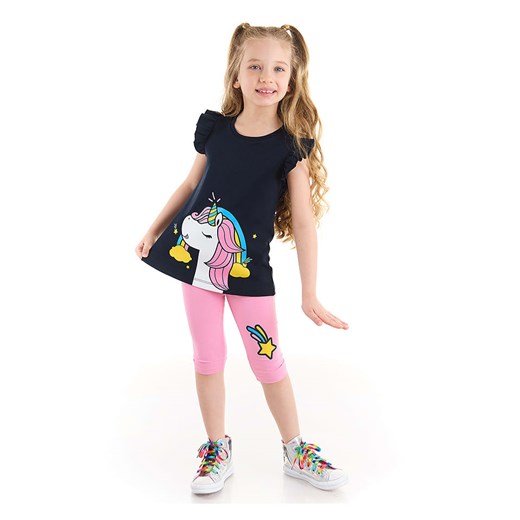 Denokids 2-częściowy zestaw &quot;Unicorn Rainbow&quot; w kolorze czarno-jasnoróżowym ze sklepu Limango Polska w kategorii Komplety dziewczęce - zdjęcie 170235244