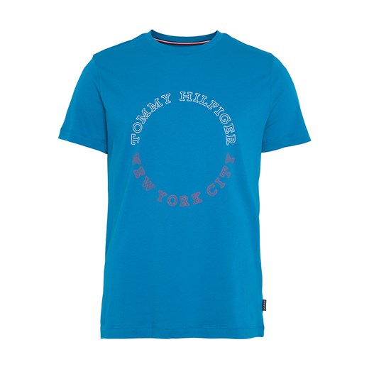 T-shirt męski Tommy Hilfiger niebieski młodzieżowy 