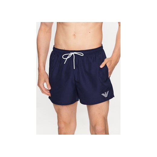 Emporio Armani Underwear Szorty kąpielowe 211752 3R438 48336 Granatowy Regular Fit ze sklepu MODIVO w kategorii Kąpielówki - zdjęcie 170237130