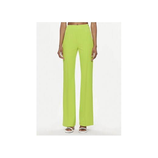 Liu Jo Spodnie materiałowe CA4137 J1930 Zielony Flare Fit ze sklepu MODIVO w kategorii Spodnie damskie - zdjęcie 170237154