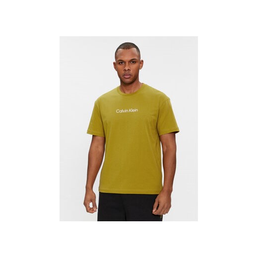 Calvin Klein T-Shirt Hero K10K111346 Zielony Regular Fit ze sklepu MODIVO w kategorii T-shirty męskie - zdjęcie 170237541