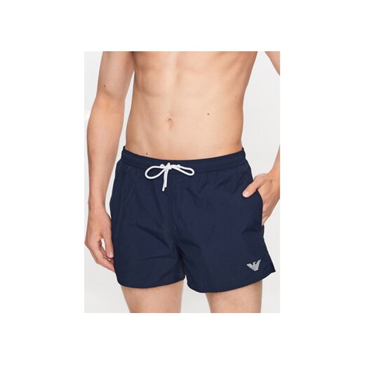 Emporio Armani Underwear Szorty kąpielowe 211756 3R422 06935 Granatowy Regular Fit ze sklepu MODIVO w kategorii Kąpielówki - zdjęcie 170237553