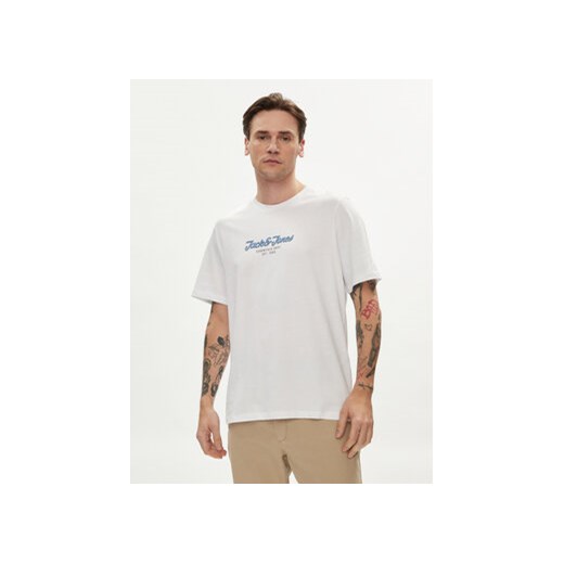 Jack&Jones T-Shirt Henry 12248600 Biały Standard Fit ze sklepu MODIVO w kategorii T-shirty męskie - zdjęcie 170237560