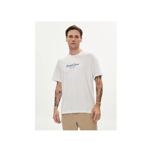 Jack&Jones T-Shirt Henry 12248600 Biały Standard Fit XXL MODIVO