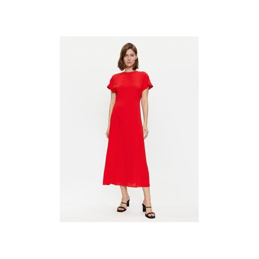 Tommy Hilfiger Sukienka codzienna WW0WW41869 Czerwony Relaxed Fit ze sklepu MODIVO w kategorii Sukienki - zdjęcie 170237593