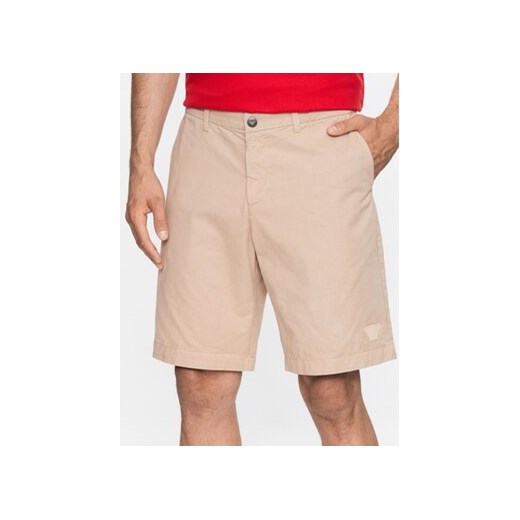 Emporio Armani Underwear Szorty materiałowe 211824 3R471 00051 Beżowy Regular Fit ze sklepu MODIVO w kategorii Spodenki męskie - zdjęcie 170237644