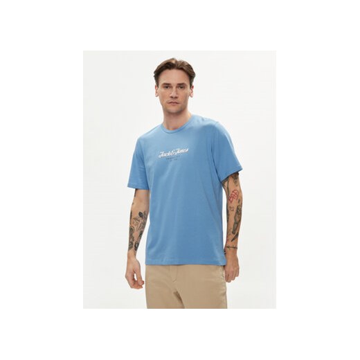 Jack&Jones T-Shirt Henry 12248600 Niebieski Standard Fit ze sklepu MODIVO w kategorii T-shirty męskie - zdjęcie 170237693