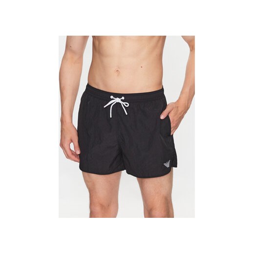 Emporio Armani Underwear Szorty kąpielowe 211756 3R422 00020 Czarny Regular Fit ze sklepu MODIVO w kategorii Kąpielówki - zdjęcie 170237694