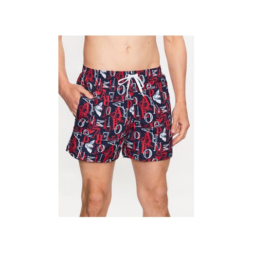 Emporio Armani Underwear Szorty kąpielowe 211740 3R445 06935 Kolorowy Regular Fit ze sklepu MODIVO w kategorii Kąpielówki - zdjęcie 170237750