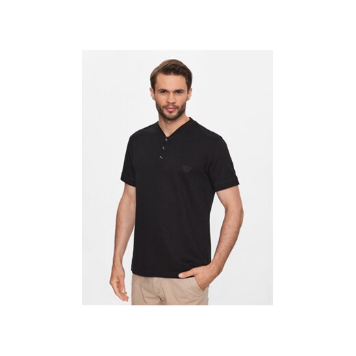 Emporio Armani Underwear Polo 211862 3R460 00020 Czarny Regular Fit ze sklepu MODIVO w kategorii T-shirty męskie - zdjęcie 170237870