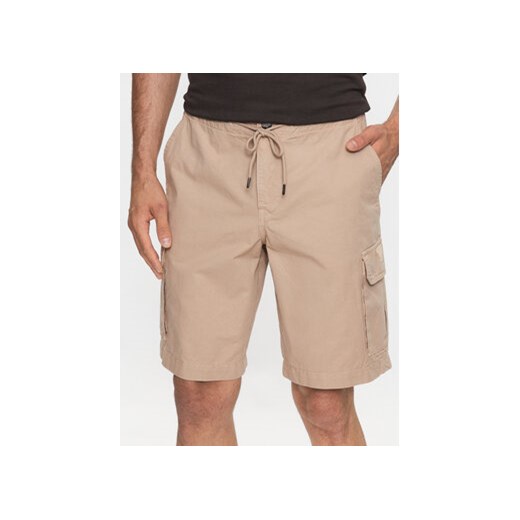 Emporio Armani Underwear Szorty materiałowe 211835 3R471 00051 Beżowy Regular Fit ze sklepu MODIVO w kategorii Spodenki męskie - zdjęcie 170238343