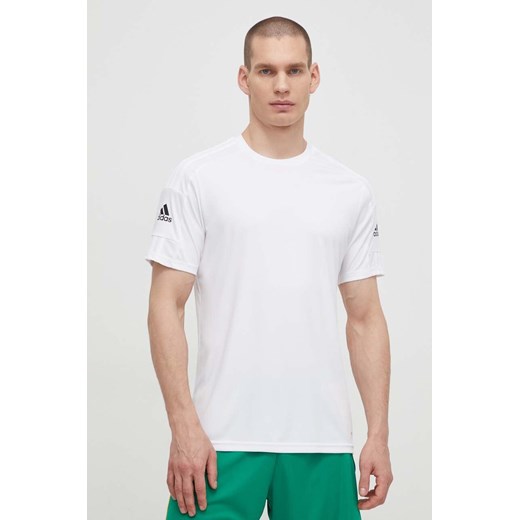 adidas Performance t-shirt męski kolor biały gładki GN5726 ze sklepu ANSWEAR.com w kategorii T-shirty męskie - zdjęcie 170238533