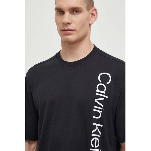 Calvin Klein Performance t-shirt bawełniany męski kolor czarny z nadrukiem ze sklepu ANSWEAR.com w kategorii T-shirty męskie - zdjęcie 170239220
