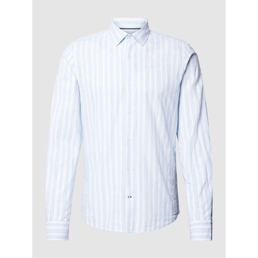 Koszula casualowa o kroju slim fit z wzorem w paski ze sklepu Peek&Cloppenburg  w kategorii Koszule męskie - zdjęcie 170242750