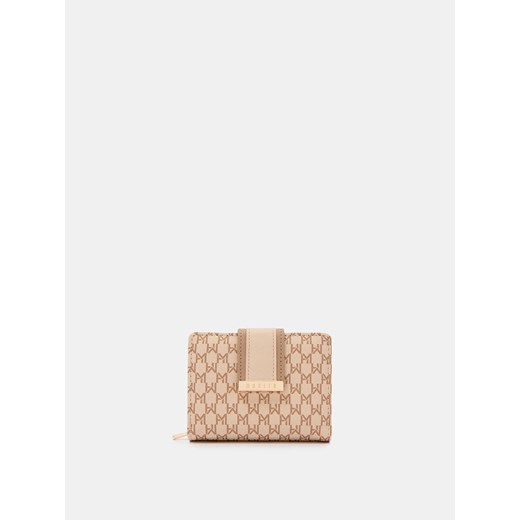 Mohito - Mały beżowy portfel - beżowy ze sklepu Mohito w kategorii Portfele damskie - zdjęcie 170245252
