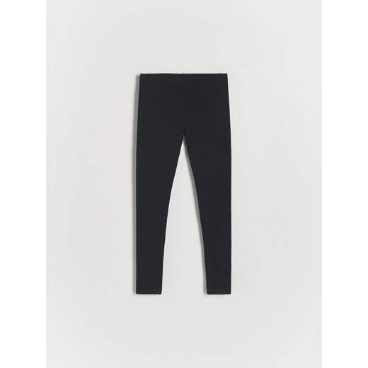 Reserved - Bawełniane legginsy - czarny ze sklepu Reserved w kategorii Spodnie dziewczęce - zdjęcie 170245620