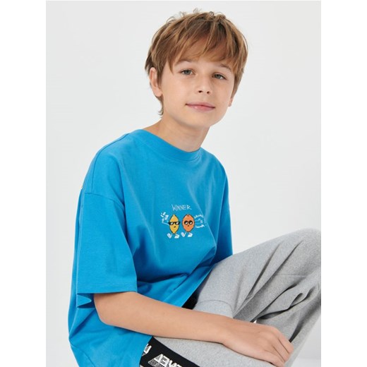 Sinsay - Koszulka - niebieski ze sklepu Sinsay w kategorii T-shirty chłopięce - zdjęcie 170246540