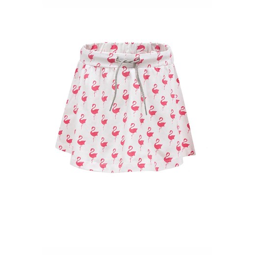 Spódnica dziewczęca biała we flamingi - Lief ze sklepu 5.10.15 w kategorii Spódnice dziewczęce - zdjęcie 170247451