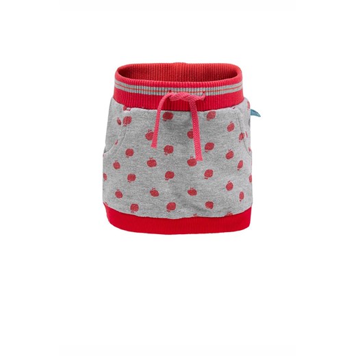 Spódnica dziewczęca - szaro-czerwona w jabłka - Lief ze sklepu 5.10.15 w kategorii Spódnice dziewczęce - zdjęcie 170247634