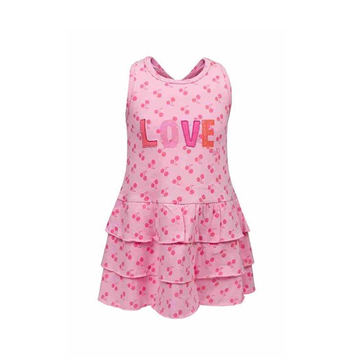 Sukienka dziewczęca bez rękawów, różowa, Love, Lief ze sklepu 5.10.15 w kategorii Sukienki dziewczęce - zdjęcie 170247660